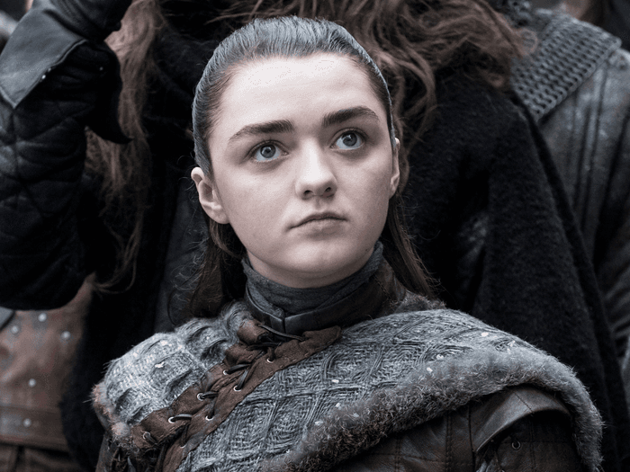 Maisie Williams as Arya Stark in GOT