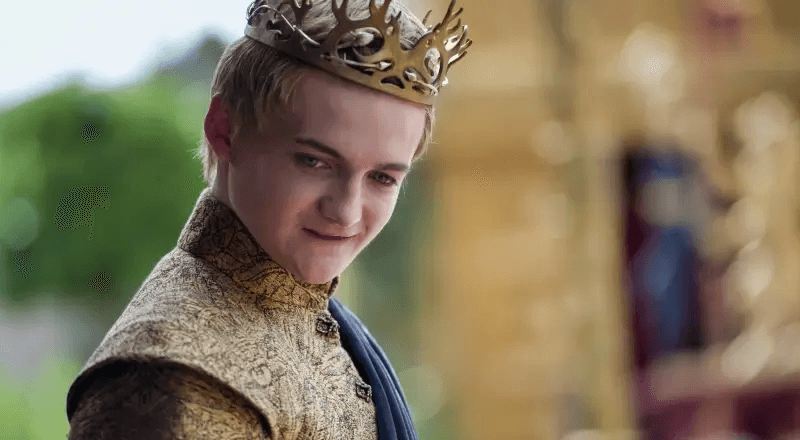 Joffery Baratheon smiling slyly