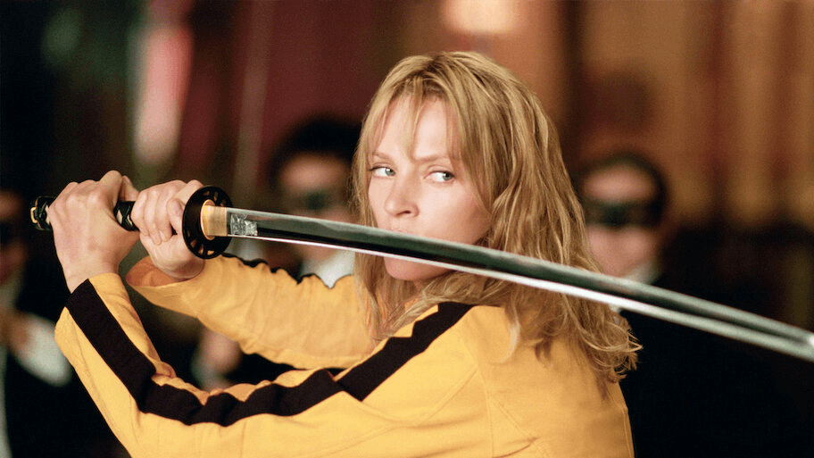 A character showcasing her katana