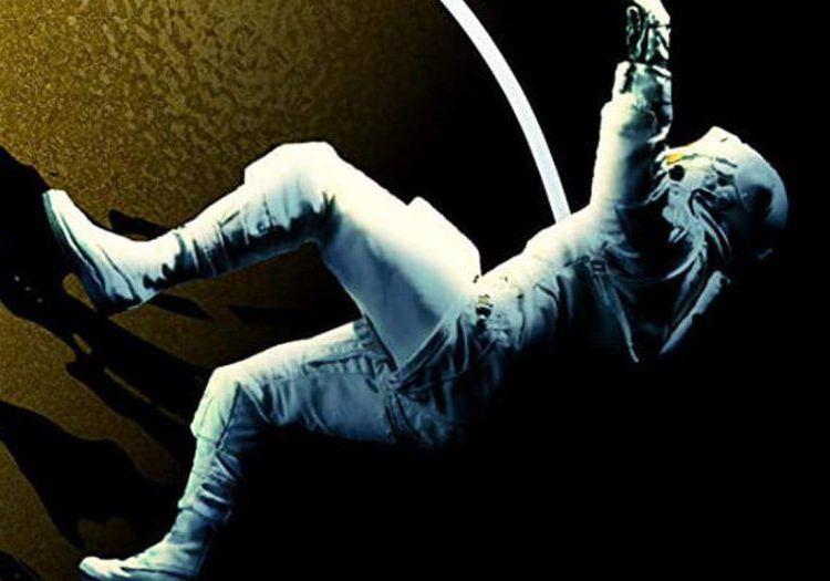 An astronaut falling in Project Hail Mary