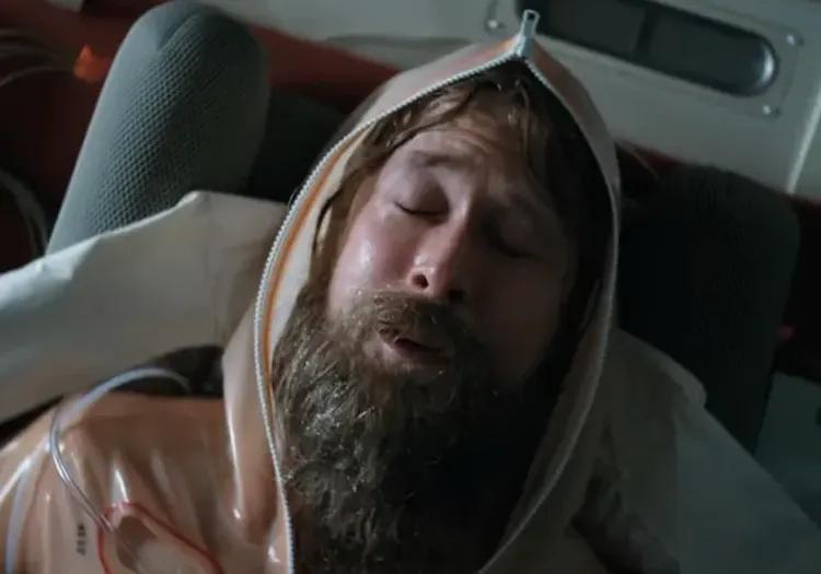 Ryan Gosling sleeping in Project Hail Mary