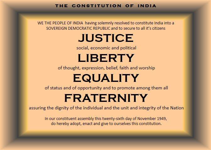 Einstein Jerome on X: "Nov 26: The Constitution day of India: Justice, Liberty, Equality and Fraternity. My India, My Pride! https://t.co/v0ytMxvuYp" / X