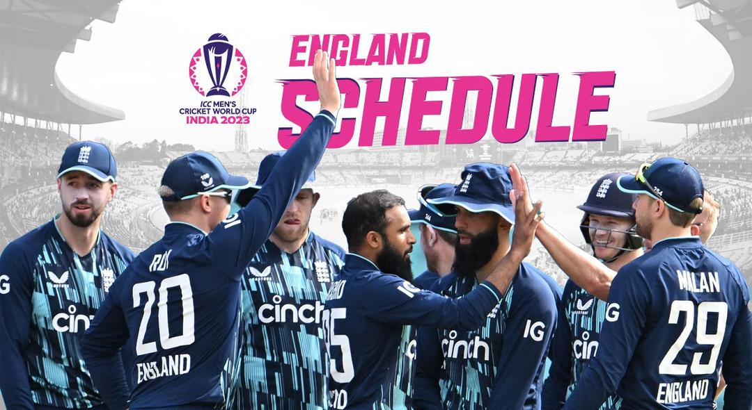 World Cup 2023 Schedule for England