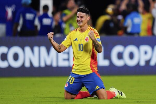 James Rodríguez is enjoying a stunning revival with Colombia at Copa América | AP News