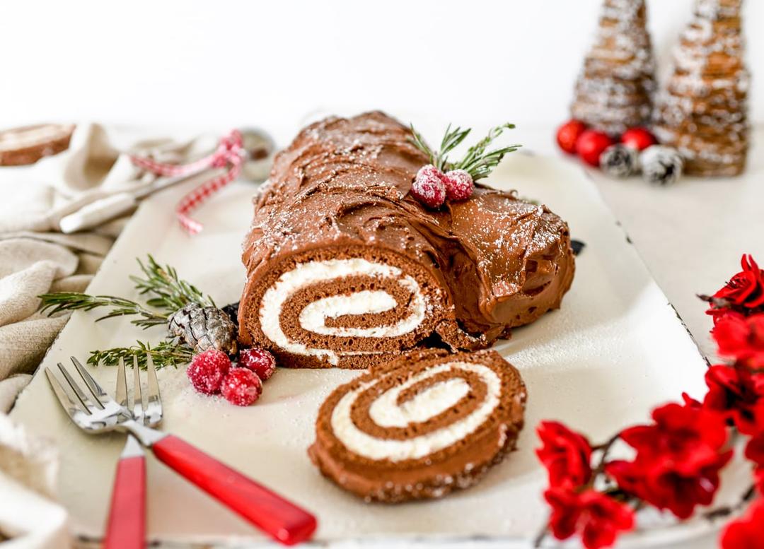 Yule Log Cake