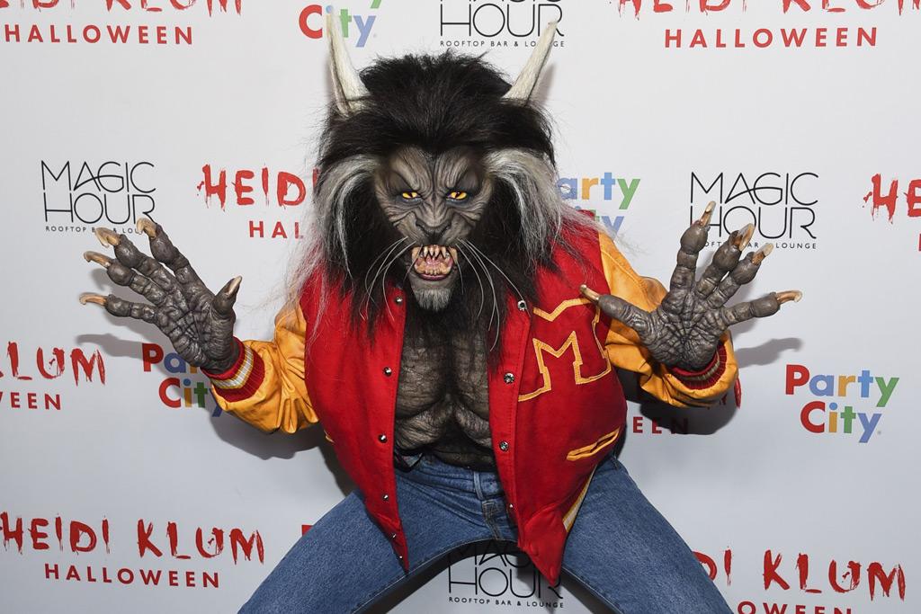 Heidi Klum in a Thriller Werewolf Costume