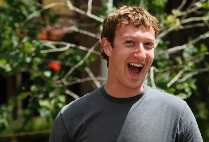 Mark Zuckerberg in His famous Grey Tshirt