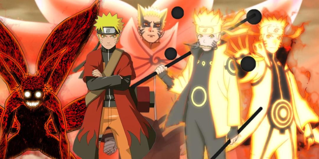 Naruto in all his transformation