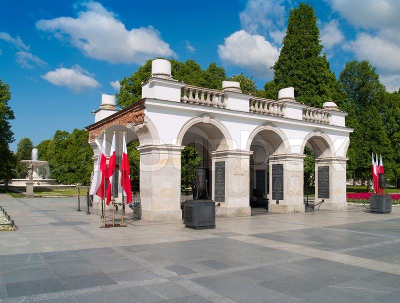 tomb of the unknown soldier, Warsaw, Poland | Stock image | Colourbox