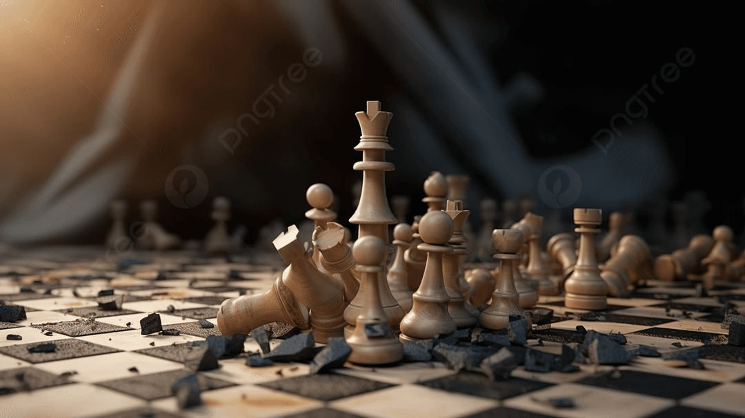 Chess Board Is Broken Up With A Piece On Top Background, 3d Illustration Chess Piece King Winner Stands On Fallen Pieces, Hd Photography Photo, King Background Image And Wallpaper for Free Download